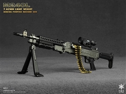 M240L 7.62mm Light Weight General Purpose Machine Gun - Easy and Simple 1/6 Scale Figure