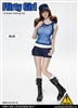 Combat Short Fashion Clothing Set in Blue - Flirty Girl 1/6 Scale Accessory Set