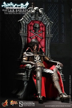 Captain Harlock with Throne of Arcadia Hot Toys Movie Masterpiece 1/6 Scale Figure 902138