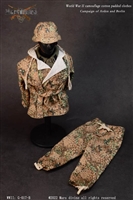 German Camouflage Parkas Set with Accessory Version B - World War II - Mars Divine 1/6 Scale Accessory Set