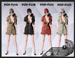Sexy War Women Suit Cloth Version - POP Toys 1/6 Scale Accessory