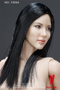 Asian Female Body with Head - Very Cool 1/6 Scale - Straight Hair Version A
