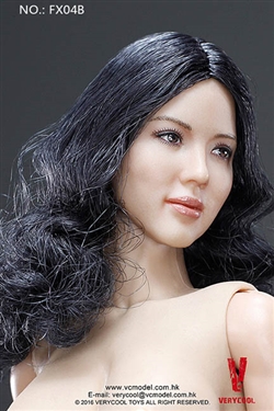 Asian Female Body with Head - Very Cool 1/6 Scale - Curled Hair Version B