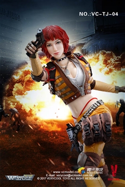 Fourth Bomb - Female Mercenary Heart King - Tencent Wefire -  Very Cool 1/6 Figure