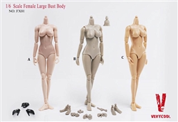 Female Large Bust Body – Version A Pale - Very Cool 1/6 Body