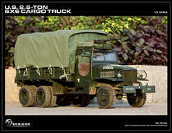 1/6 scale metal collectible of World War II-era 2.5-ton US Army Truck Deuce and a Half.