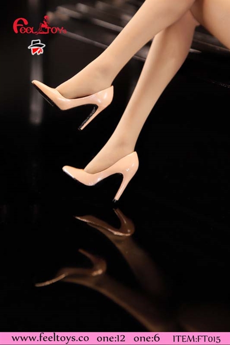Exquisite High Heels in Pink- Feel Toys 1/6 Scale Accessory