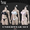 Wardrobe Series Female Underwear - Three Versions - Flirty Girl 1/6 Scale Accessory Set