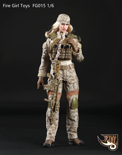 Tactical Female Gunner in Sand - Fire Girl 1/6 Scale Accessory Set