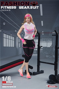 Women's Fitness Wear - Pink - Fire Girl 1/6 Scale Accessory Set