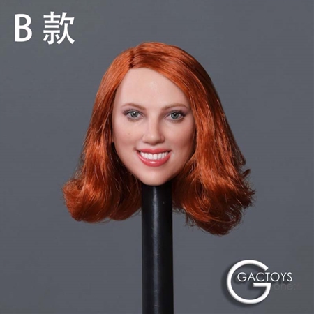 Caucasian Women’s Head Sculpt - Version B - GAC Toys 1/6 Scale