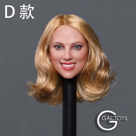 Caucasian Women’s Head Sculpt - Version D - GAC Toys 1/6 Scale
