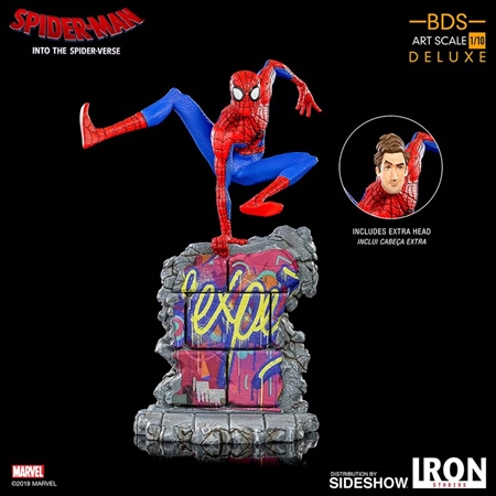 Spider-Man (Peter B. Parker) - Spider-Man: Into The SpiderVerse - Battle Diorama Series - Iron Studios Art Scale 1/10 Statue