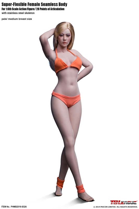 Female Body - Pale Medium Bust Version - TB League 1/6 Scale Figure