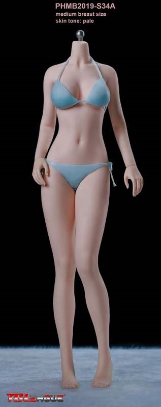 Girl Super-Flexible Seamless Body without Head - Pale - TB League 1/6 Scale