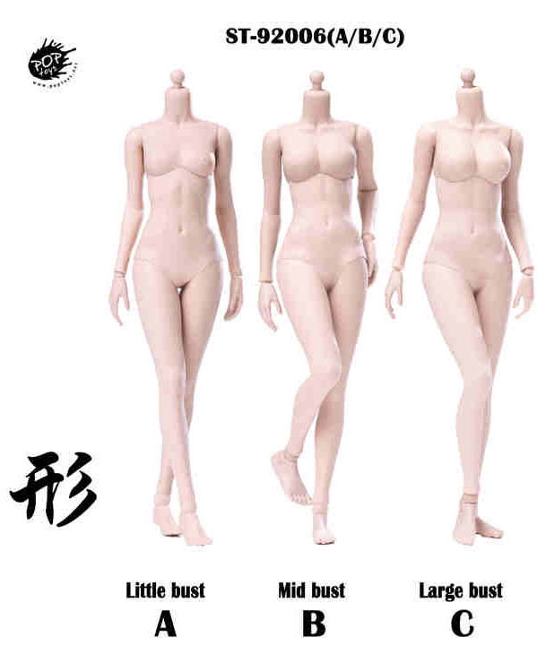 Superflex female body - Pale Version - Pop Toys 1/6 Scale Accessory