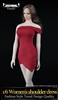 Woman's Shoulder Dress - Four Color Options - Vor Toys 1/6 Scale Accessories