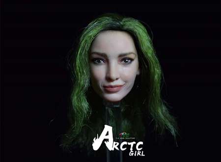 Arctic Girl Head Sculpture - BY Art 1/6 Scale