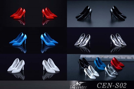 Fashion High Heels - Five Color Options - Toy Center 1/6 Scale