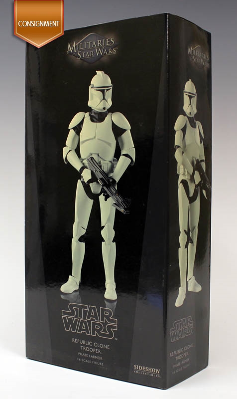Republic Clone Trooper - Phase I Armor - Star Wars - Sideshow 1/6 Scale Figure - CONSIGNMENT