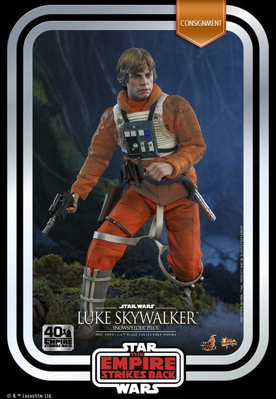 Luke Skywalker Snowspeeder Pilot - Star Wars Empire Strikes Back 40th Anniversary - Hot Toys MMS585 1/6 Scale Figure  CONSIGNMENT