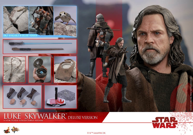 Luke Skywalker Episode 8 Deluxe - Hot Toys MMS458 1/6 Scale Figure CONSIGMENT