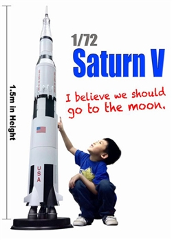 Saturn V Rocket - Dragon Models 1/72 Pre-Painted Model