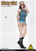 Combat Short Fashion Clothing Set in Tan - Flirty Girl 1/6 Scale Accessory Set