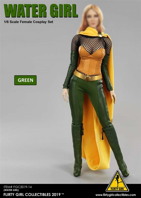 Cosplay Clothing Set (Version 2.0) - Green Version - Flirty Girl 1/6 Scale Accessory