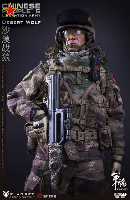 Chinese People's Liberation Army Desert Wolf - Flagset 1/6 Scale Figure