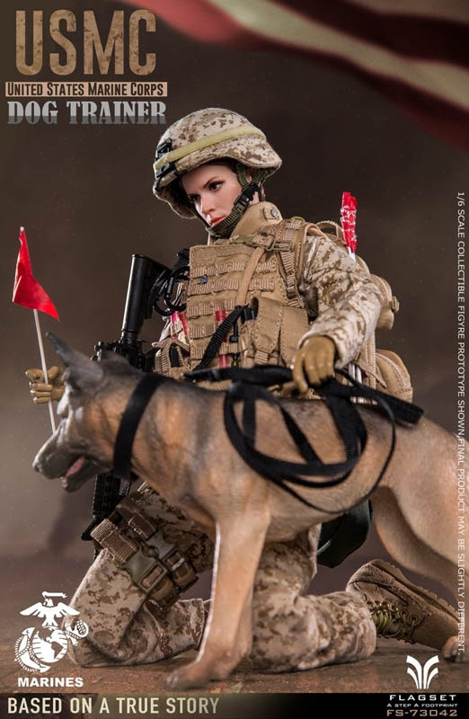 US Military Dog Trainer - Flagset 1/6 Scale Figure