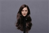 Asian Female Head - Long Brown Hair - GAC Toys 1/6 Scale