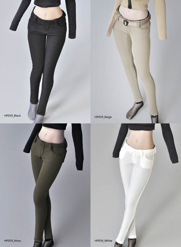 Skinny Pants - Four Color Options - Hot Plus 1/6 Scale Clothing Set