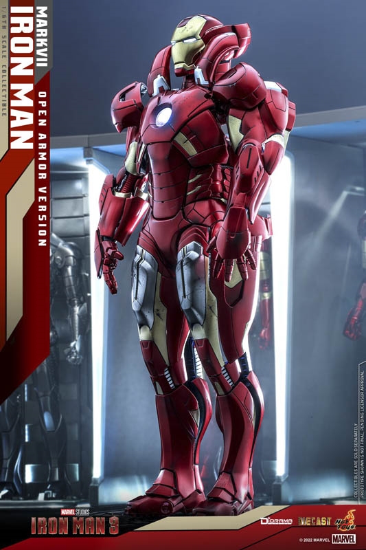 Iron Man Mark VII (Open Armor Version) - Iron Man 3 - Hot Toys DS004D51 1/6 Scale Figure