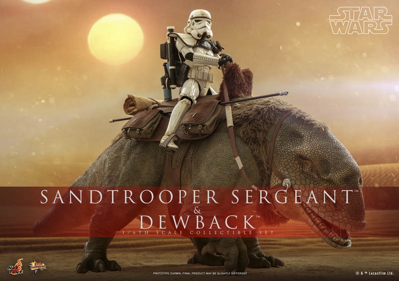Sandtrooper Sergeant and Dewback - Star Wars Episode IV: A New Hope - Hot Toys MMS721 1/6 Scale Figure