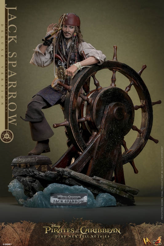 Jack Sparrow  (Deluxe Version) - Pirates of the Caribbean : Dead Men Tell No Tales - Hot Toys DX38 1/6 Scale Figure