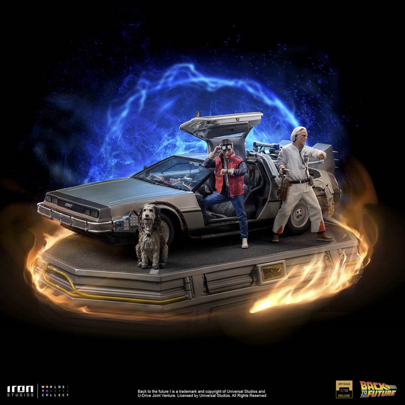 DeLorean Full Set - Back to the Future - Iron Studios 1/10 Scale Statue