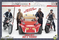 Bud Spencer and Terence Hill Mega Bundle with Dune Buggy  and Cycles Set - Infinite Statue 1/12 Scale Figure Set