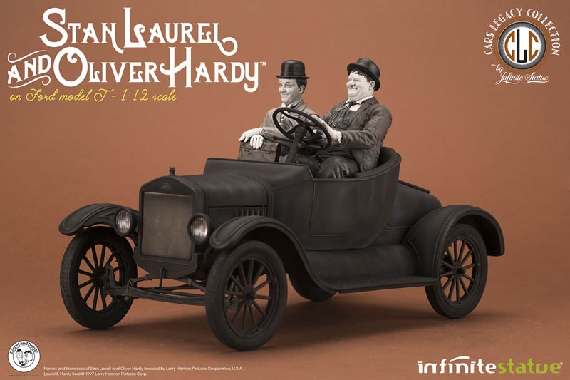 Laurel & Hardy on Ford Model T - Infinite Statue 1/12 Scale