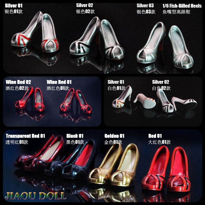 Fish-Billed Heels - 7 Color Options - Jiaou Doll Female Accessories