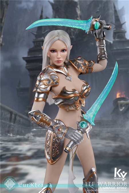 Elf Female Soldier Burryna - Silver Deluxe Edition - KY 1/6 Scale Figure