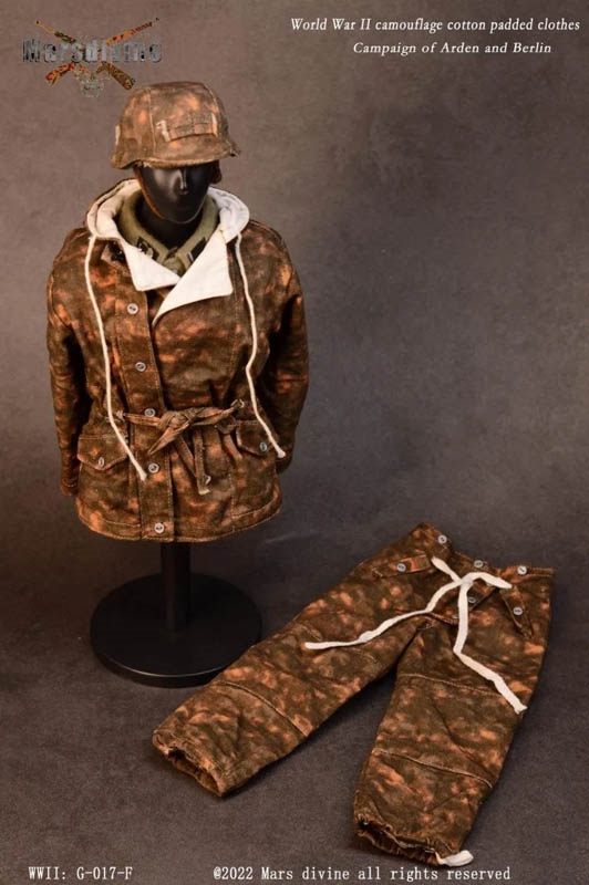 German Camouflage Parkas Set with Accessory Version F - World War II - Mars Divine 1/6 Scale Accessory Set