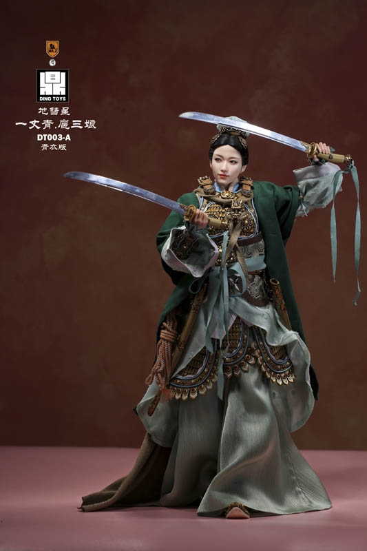 Hu Sanliang The Emerald Serpent Black Version - Water Margin - Mr. Z x Ding Toys 1/6 Scale Figure