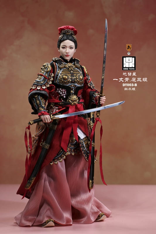 Hu Sanliang The Emerald Serpent Red Version - Water Margin - Mr. Z x Ding Toys 1/6 Scale Figure