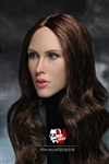 Female Head Sculpt - Brown Hair Version - Mr. Toys 1/6 Scale Accessory