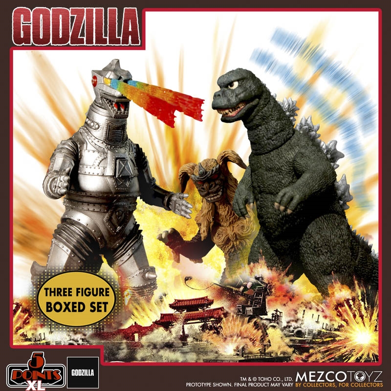 Godzilla vs Mechagodzilla (1974) Three Figure Boxed Set - Mezco ONE:12 Scale Figure