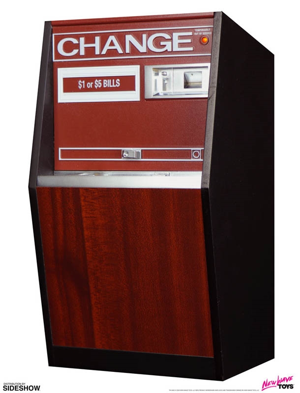 USB Charge Machine - Wood Grain - Replitronics 1/6 Scale Replica Arcade Change Machine