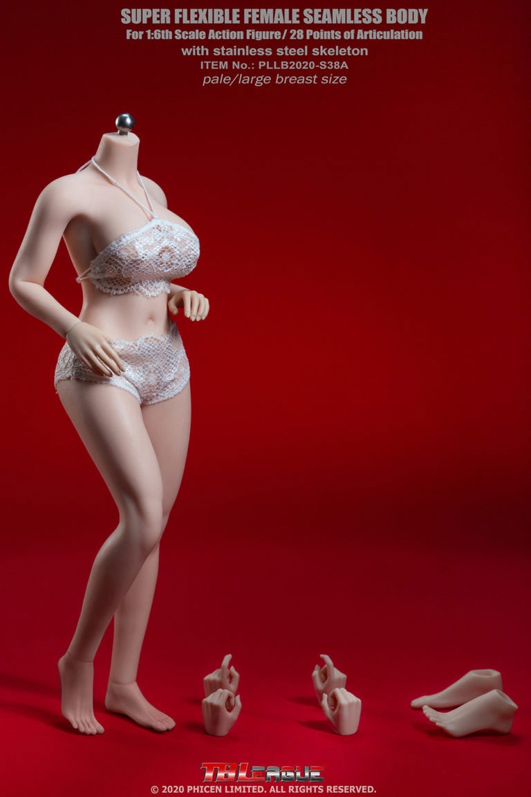 Female Super-Flexible Seamless Body without Head - Female Super-Flexible Seamless Bodies - Phicen/TBLeague 1/6 Scale Body