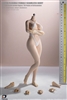 Large Bust Seamless Body No Head - Pale with Detachable Foot Version - TBLeague Phicen 1/6 Scale Figure Body