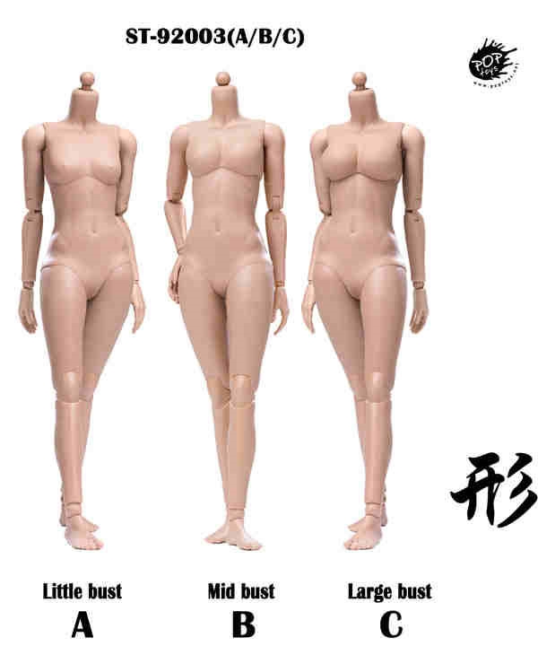 Plastic joint female body - Suntan Version - Pop Toys 1/6 Scale Accessory